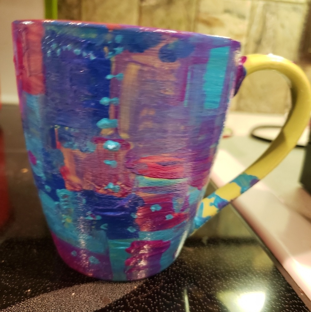 Hand painted coffee mug